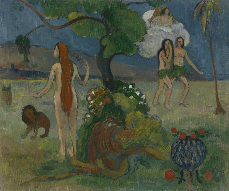 Adam and Eve or Paradise Lost Painting by Paul Gauguin