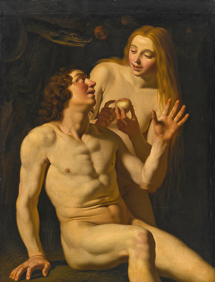 Adam and Eve Painting by Utrecht School