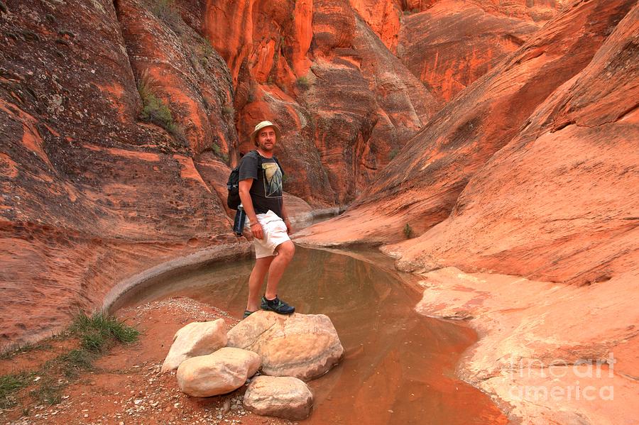 Adam Jewell At Red Cliffs Canyon Photograph by Adam Jewell