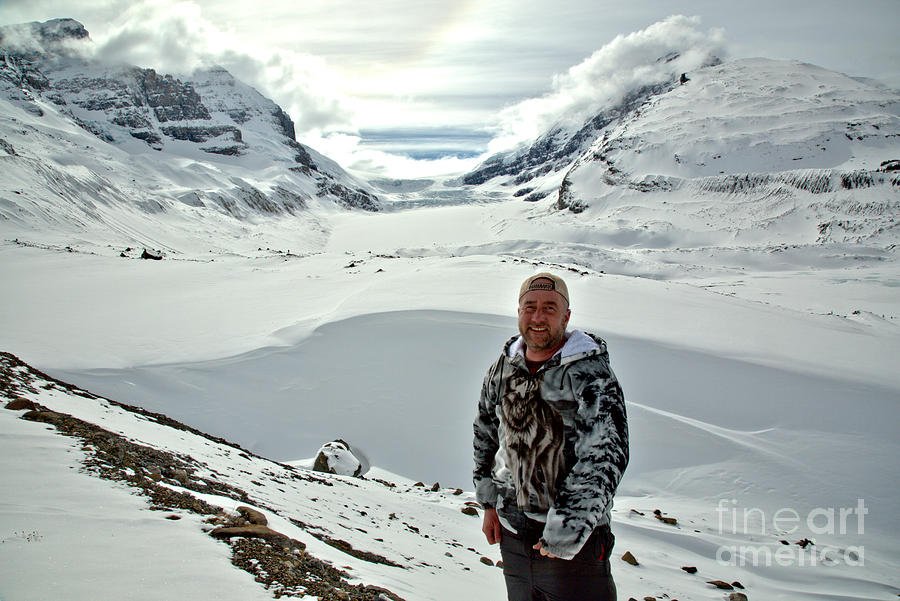 Adam Jewell At The Columbia Icefields Photograph by Adam Jewell