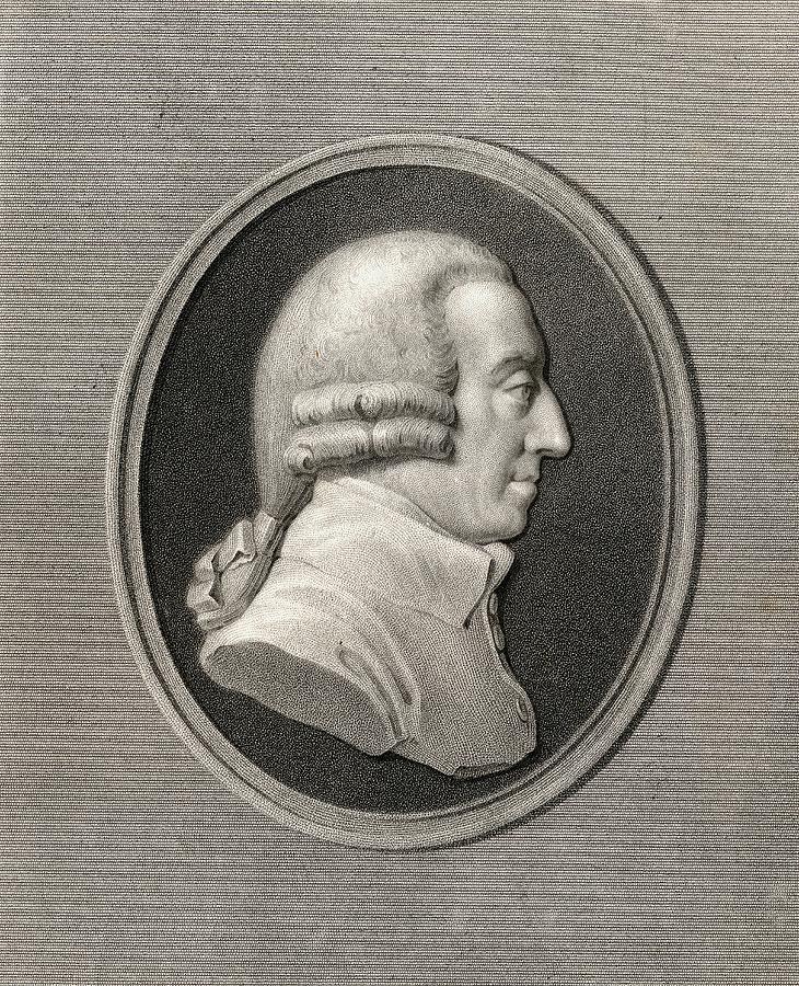 Adam Smith, 17231790. English Social Drawing by Vintage Design Pics