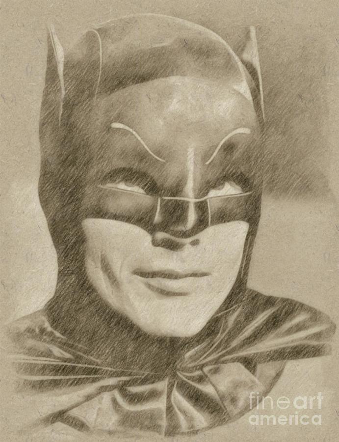 Adam West as Batman Drawing by Esoterica Art Agency - Fine Art America
