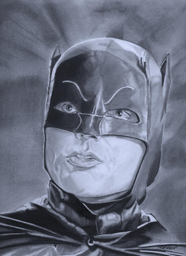 Adam West Batman Painting by Robert Steen - Fine Art America