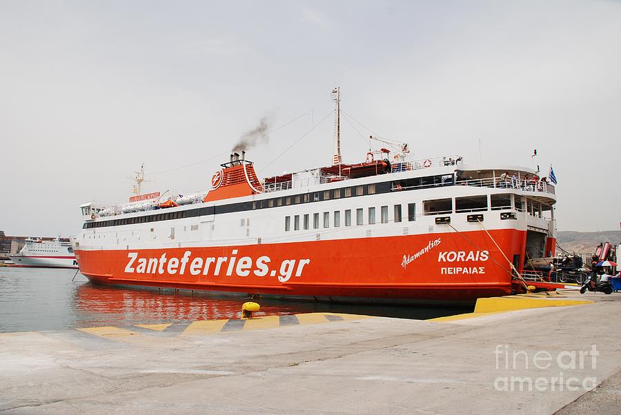 Adamantios Korais ferry in Athens Photograph by David Fowler