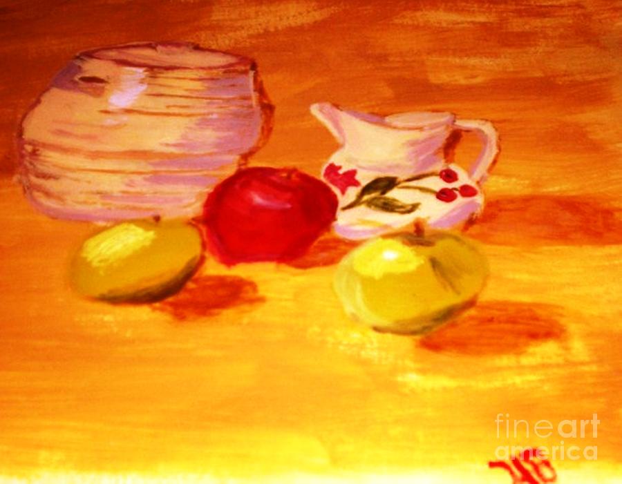 Adams Apples Painting by Helena Bebirian