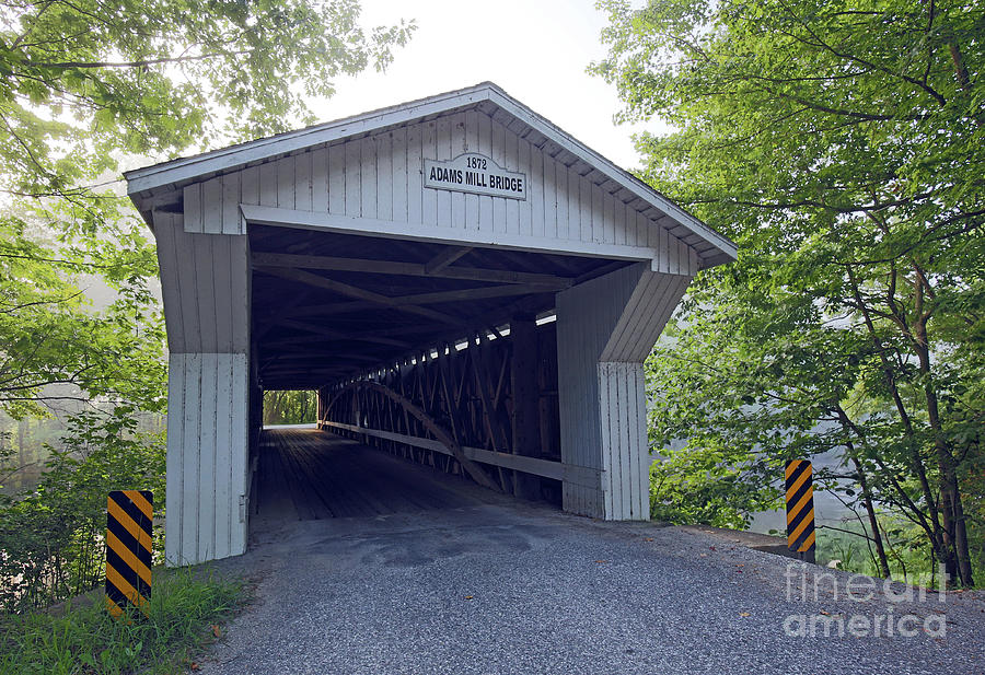 Adams Mill Covered Bridge, Cutler, Indiana Photograph by Steve Gass ...