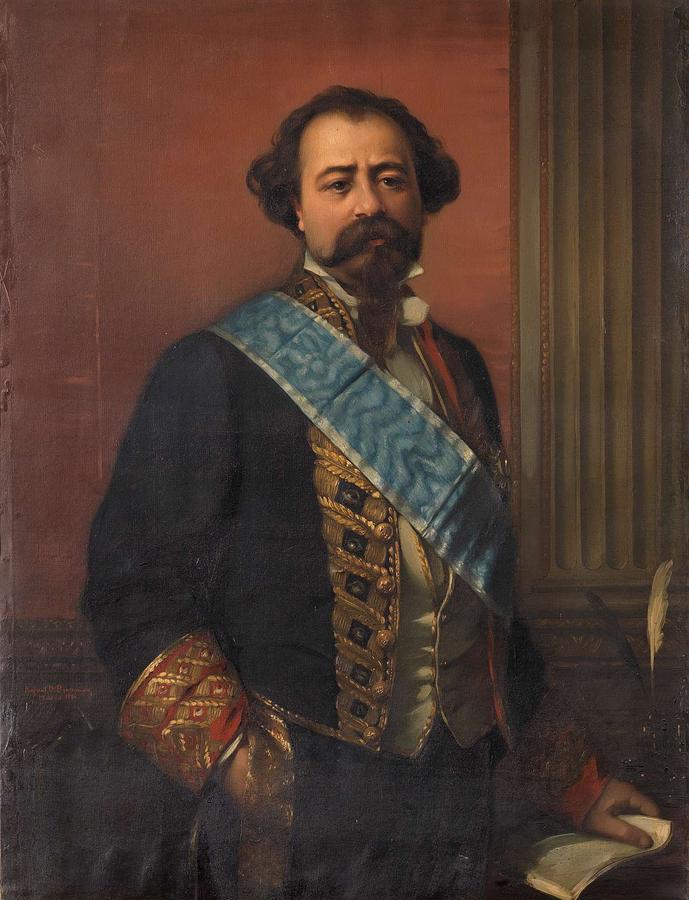 Adelardo L0pez De Ayala, Minister Of Overseas Diaz De Benjumea, Rafael Painting