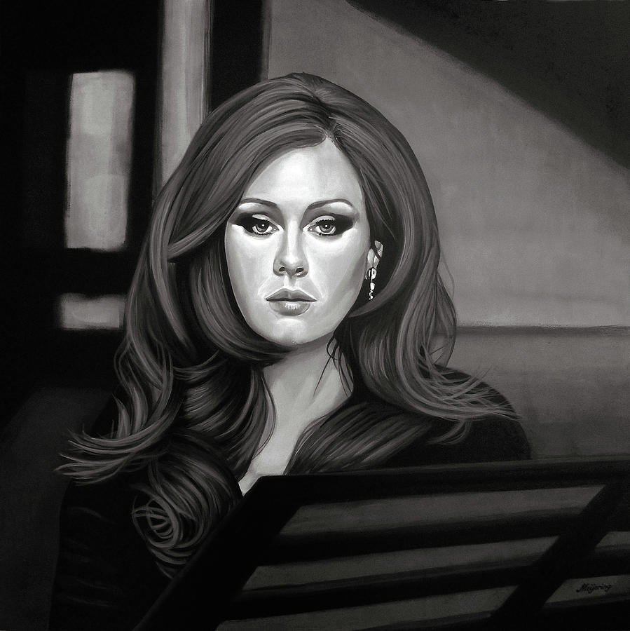 Adele Mixed Media Painting by Paul Meijering