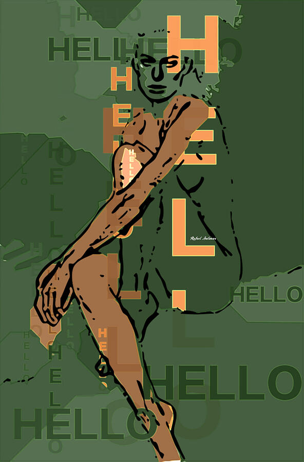 Adeles Hello Digital Art by Rafael Salazar