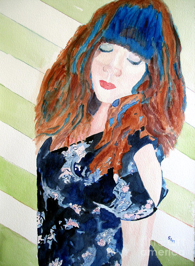 Adelina Painting by Sandy McIntire