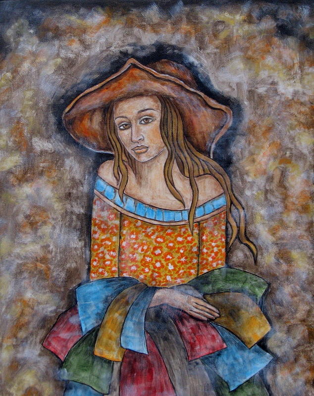 Adelyn Painting by Rain Ririn