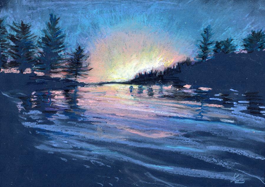 Adirondack Morning Drawing by Lis Zadravec - Fine Art America