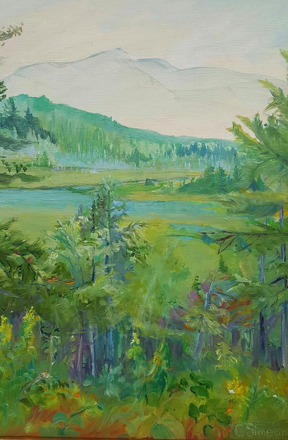 Summer Painting - Mountain View by Cheryl LaBahn Simeone