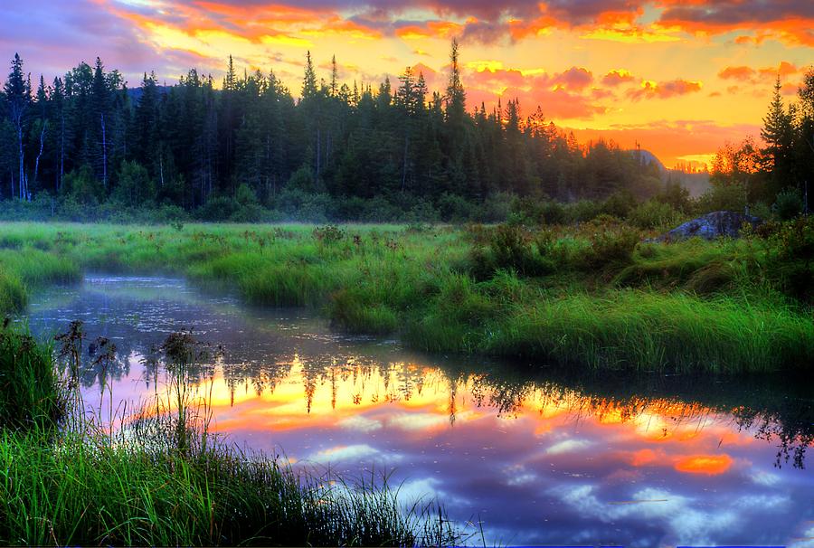 Adirondack Sunrise 2 Photograph by Tony Beaver - Fine Art America