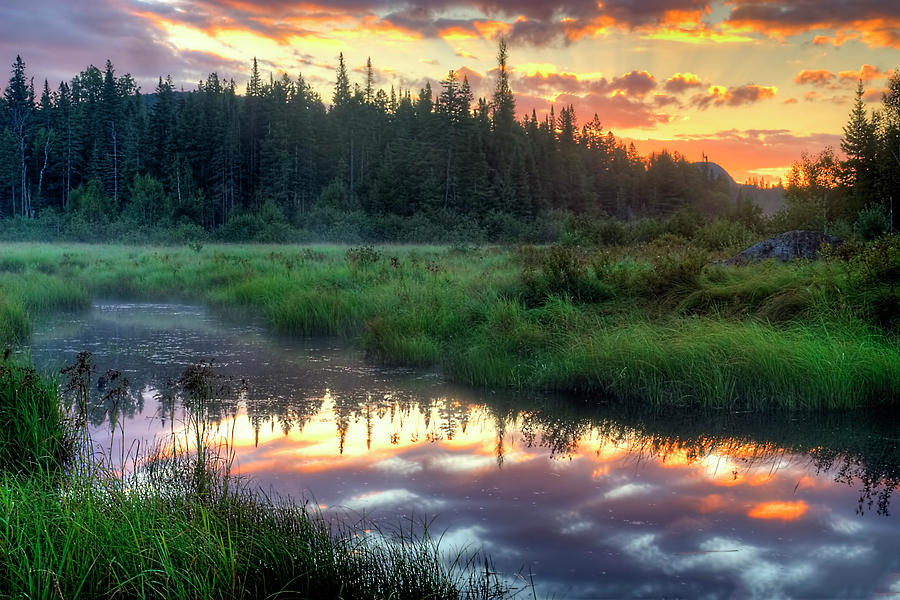 Adirondack Sunrise Photograph by Tony Beaver - Pixels