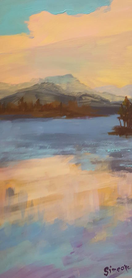 Adirondack View Painting by Cheryl LaBahn Simeone