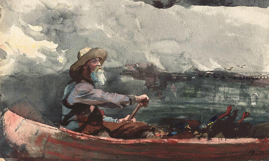 Adirondacks Guide, from 1892 Painting by Winslow Homer Adirondacks Guide, from 1892 Painting by Winslow Homer