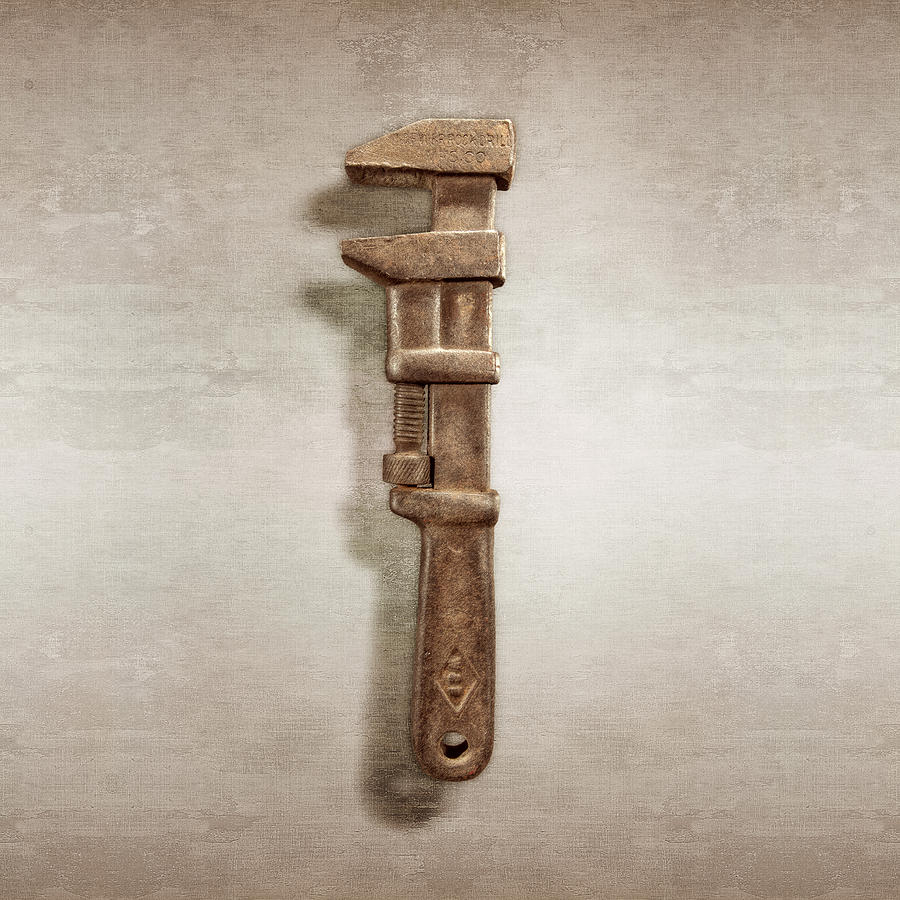 Adjustable Wrench Left Face Photograph by YoPedro