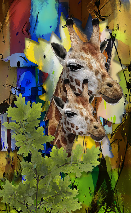 Admirable Mom And Child Mixed Media by Marvin Blaine