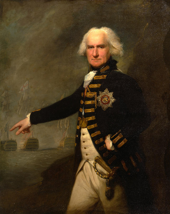 Admiral Lord Bridport Painting by Lemuel Francis Abbott