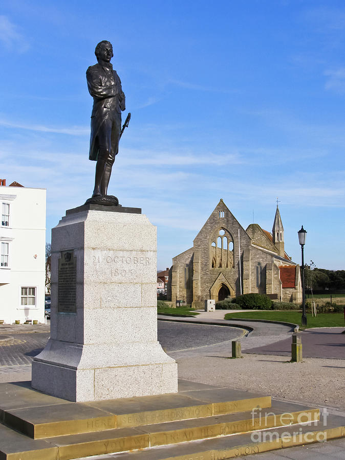 Admiral Lord Nelson And Royal Garrison Church Photograph