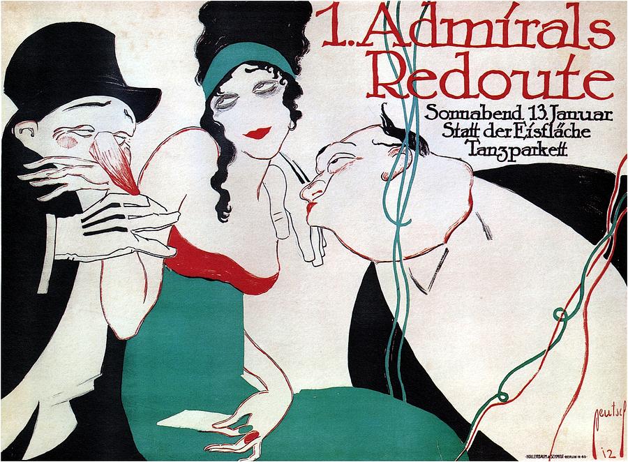 Vintage Mixed Media - Admirals Redoute - Floor Dance - Vintage Advertising Poster by Studio Grafiikka