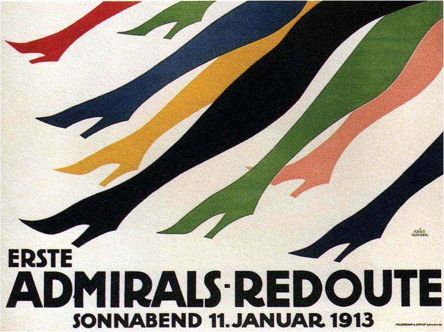 Admirals Redoute - Theatre - Cabaret - 1913 - Retro Travel Poster - Vintage Poster Mixed Media