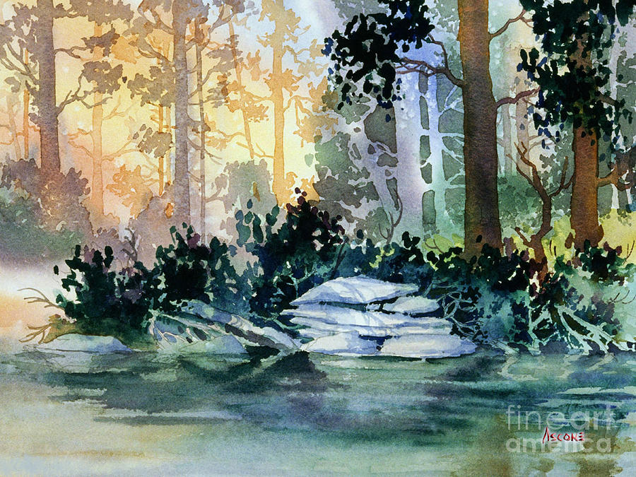 Nature Painting - Admiralty Island by Teresa Ascone