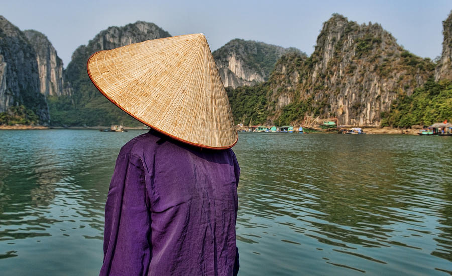 Admiring Ha Long Bay Photograph by Bill Bachmann - Printscapes