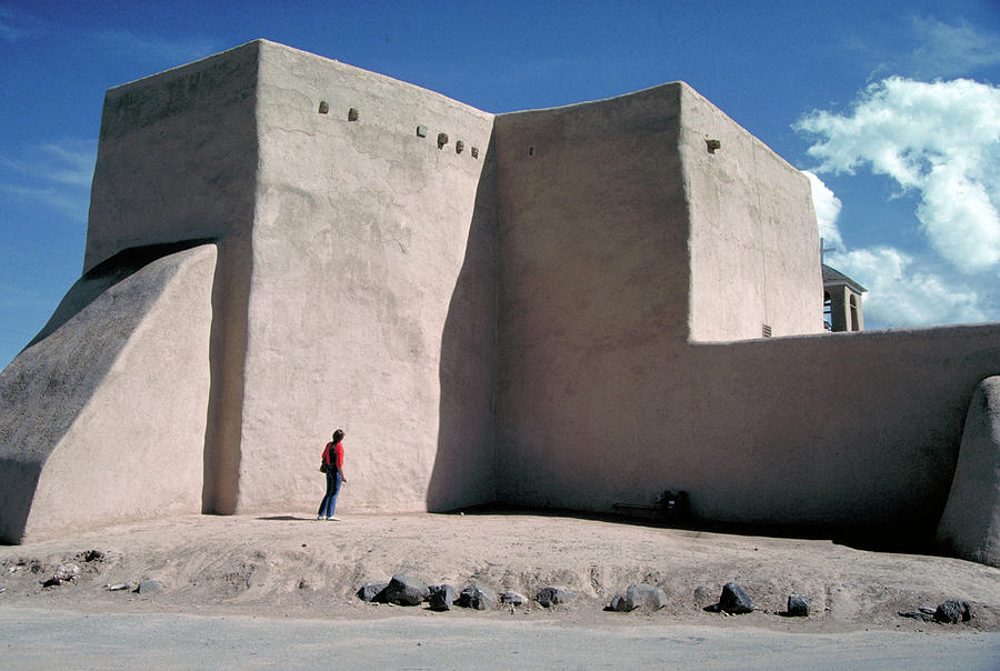 Adobe Church At Taos In New Mexico Photograph