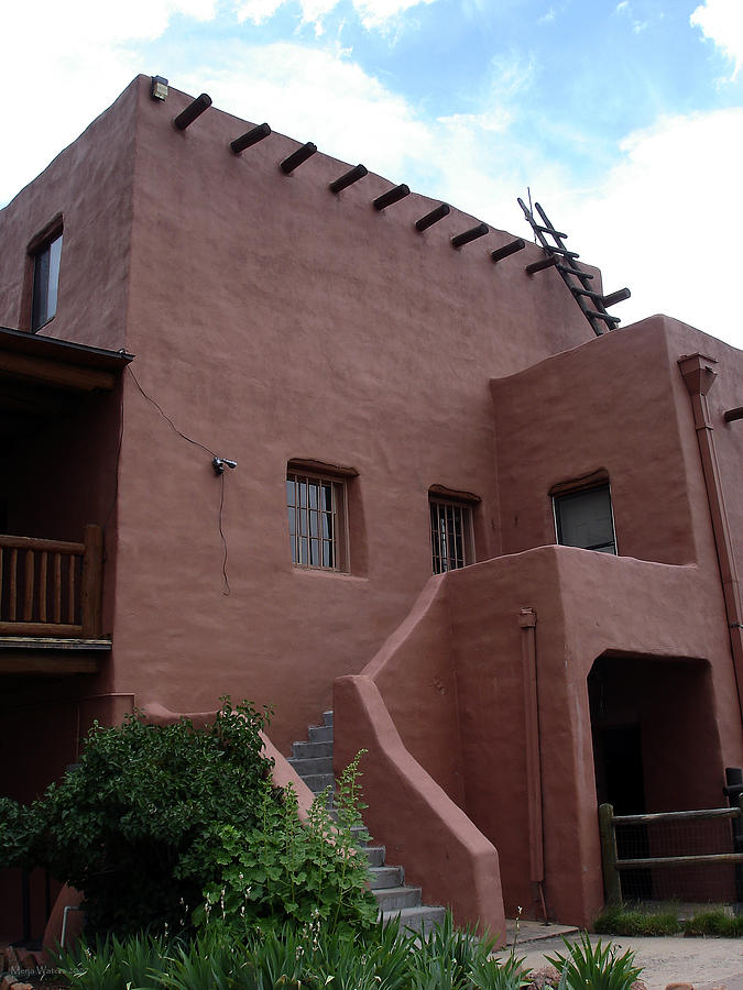 Santa Fe Photograph - Adobe House at Red Rocks Colorado by Merja Waters