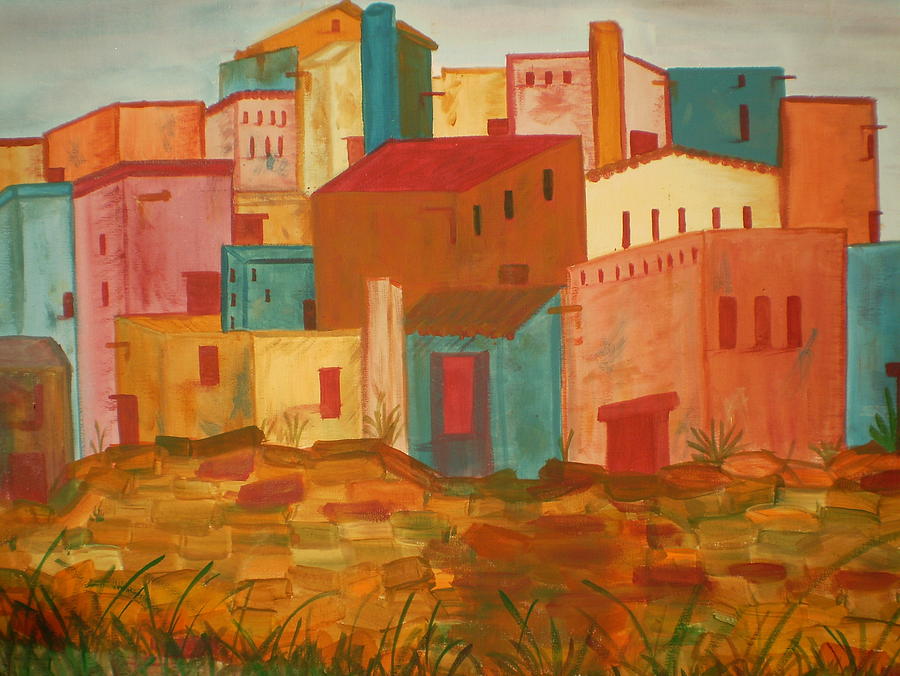 Adobe Village Painting by Judi Goodwin - Fine Art America