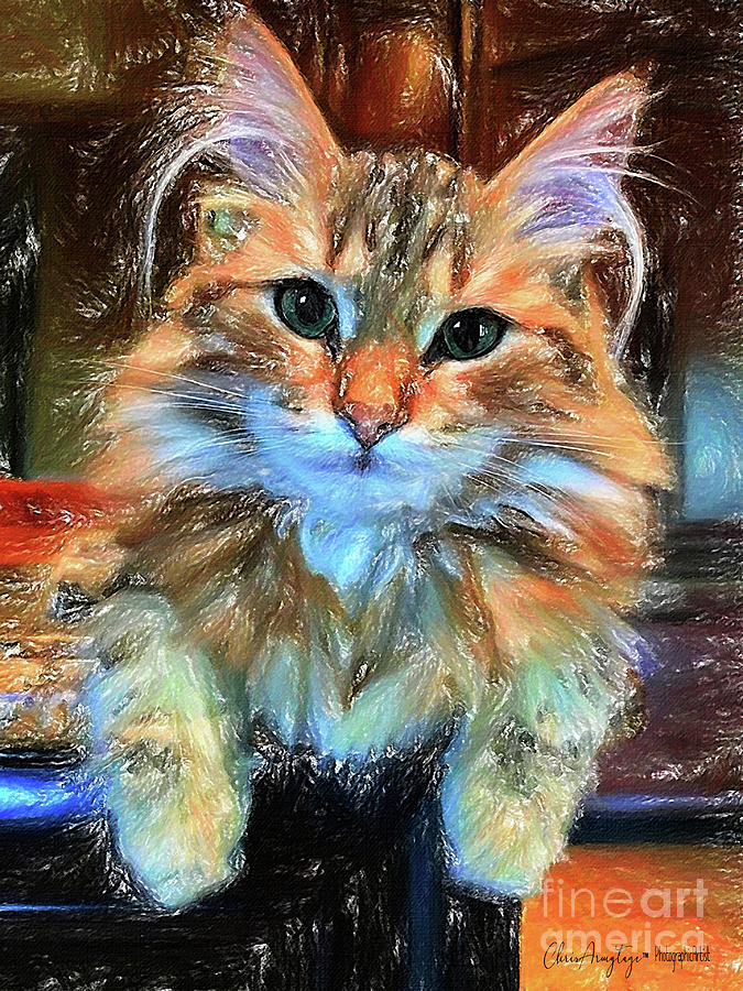 Cat Painting - Adopted by Chris Armytage