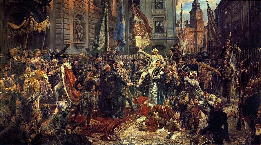 Adoption of the 1791 Polish Constitution Painting by Jan Matejko