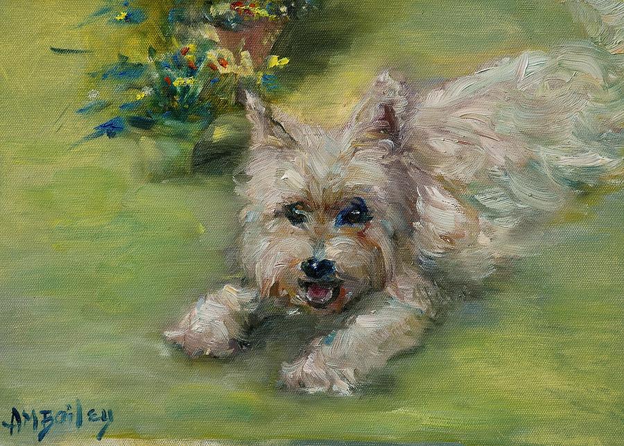 Adorable Beast Painting by Ann Bailey