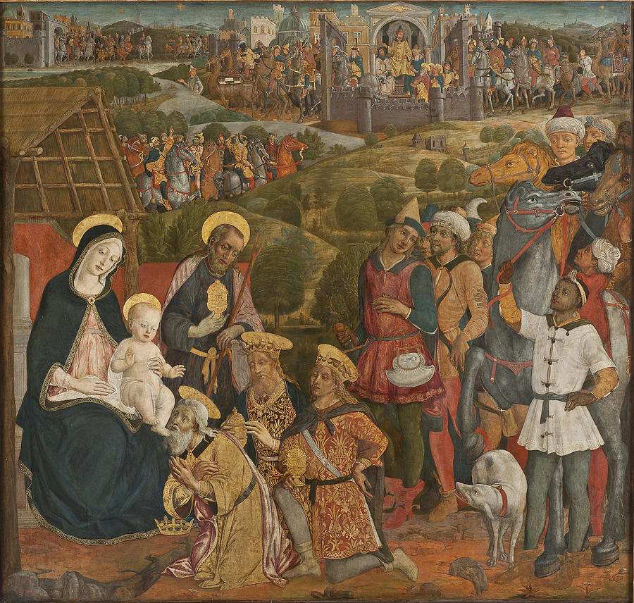 Adoration of the Magi Painting by Guidoccio Cozzarelli