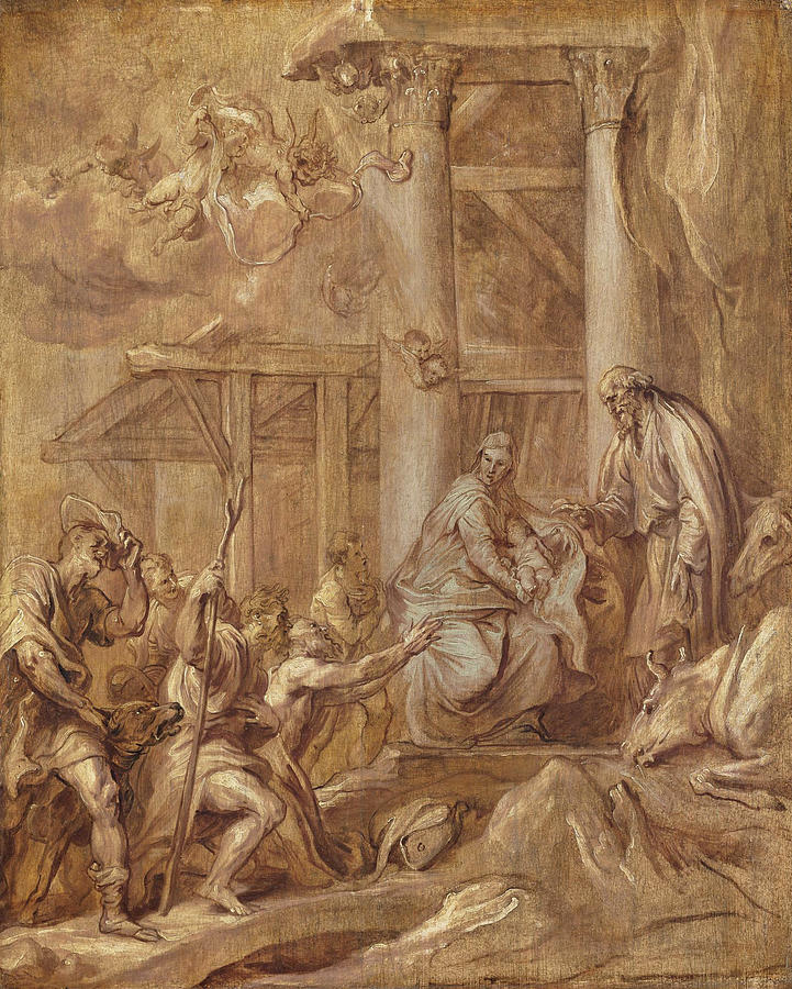 Adoration of the Shepherds Painting by Anthony van Dyck