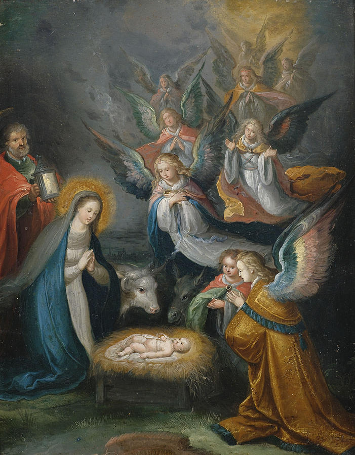 Adoration of the Shepherds Painting by Cornelis de Baellieur