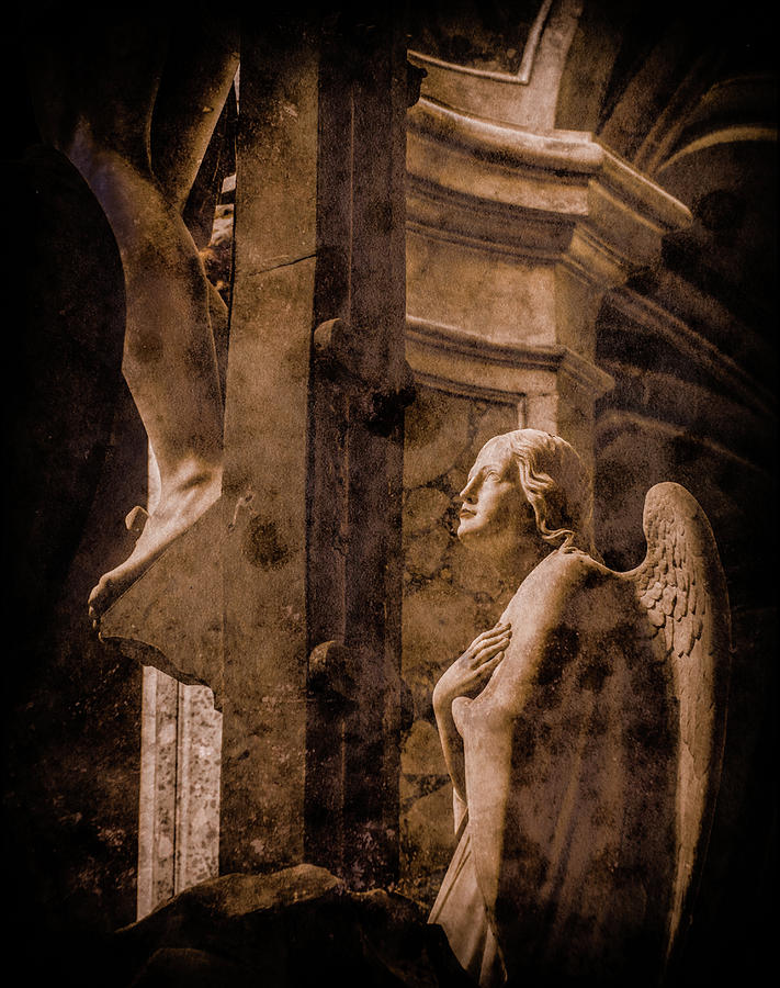 Paris, France - Adoring Angel Photograph by Mark Forte