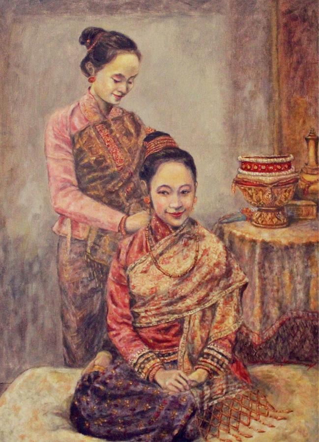 Adornments Painting by Sompaseuth Chounlamany