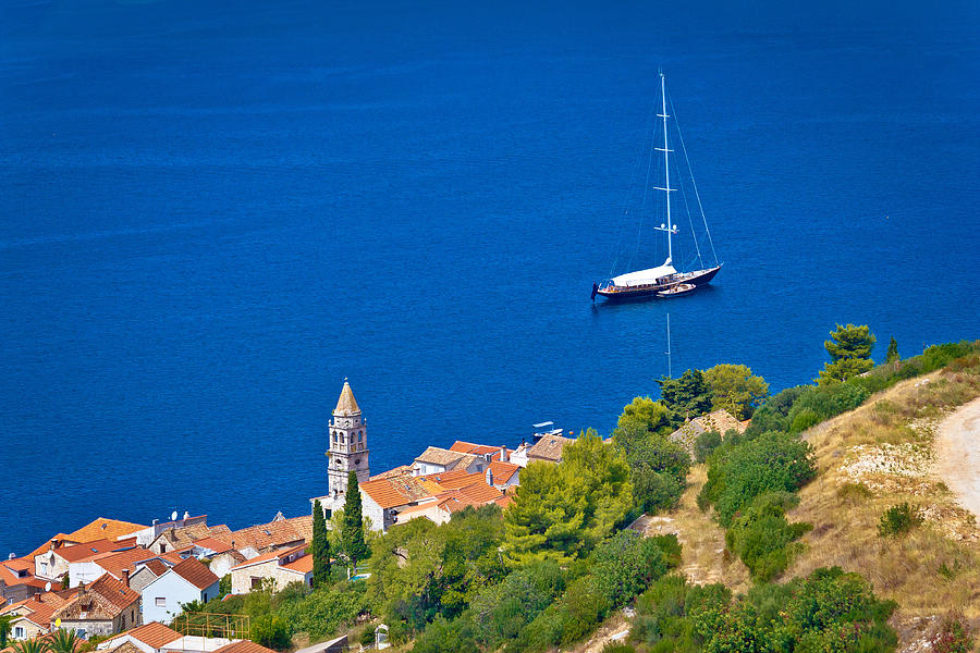 Adriatic town of Vis sailing destination waterfront Photograph by Brch Photography
