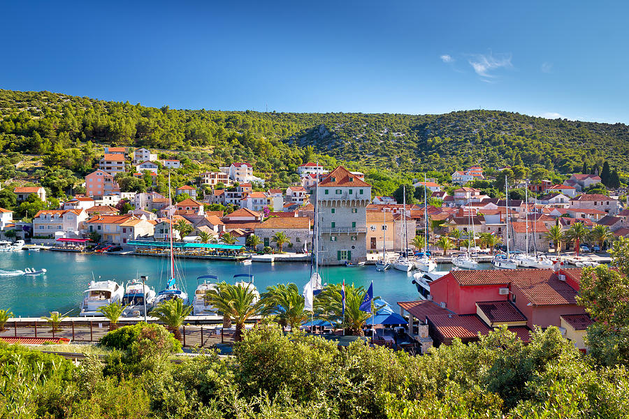 Adriatic village of Marina near Trogir Photograph by Brch Photography