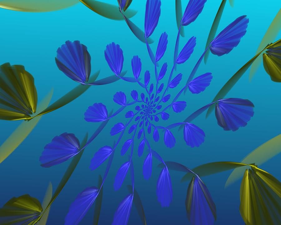 Adrift in the Seaweed Digital Art by David Lane