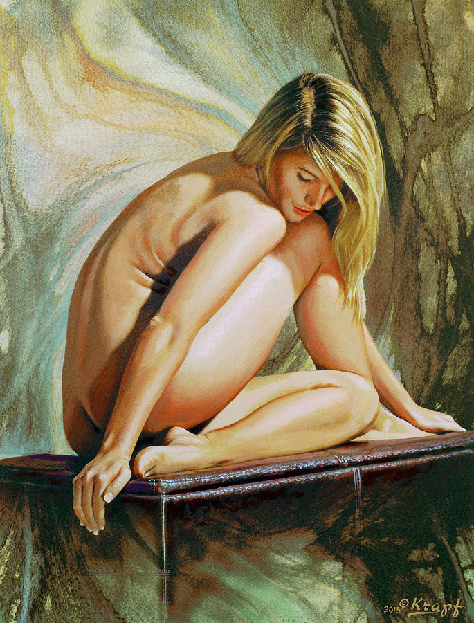 Nude Painting - Adrina by Paul Krapf Nude Painting - Adrina by Paul Krapf