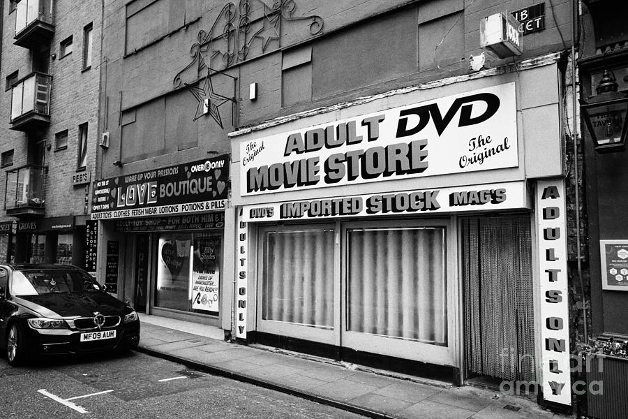 City Photograph - adult dvd store and sex shop Northern quarter Manchester uk by Joe Fox