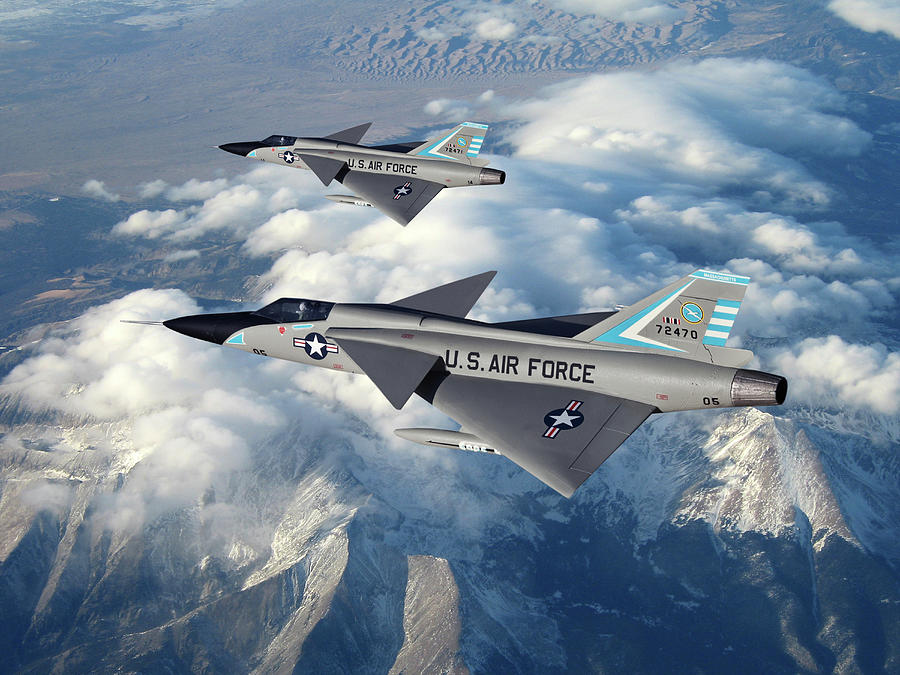 Advanced F-106C Super Dart Digital Art by Erik Simonsen