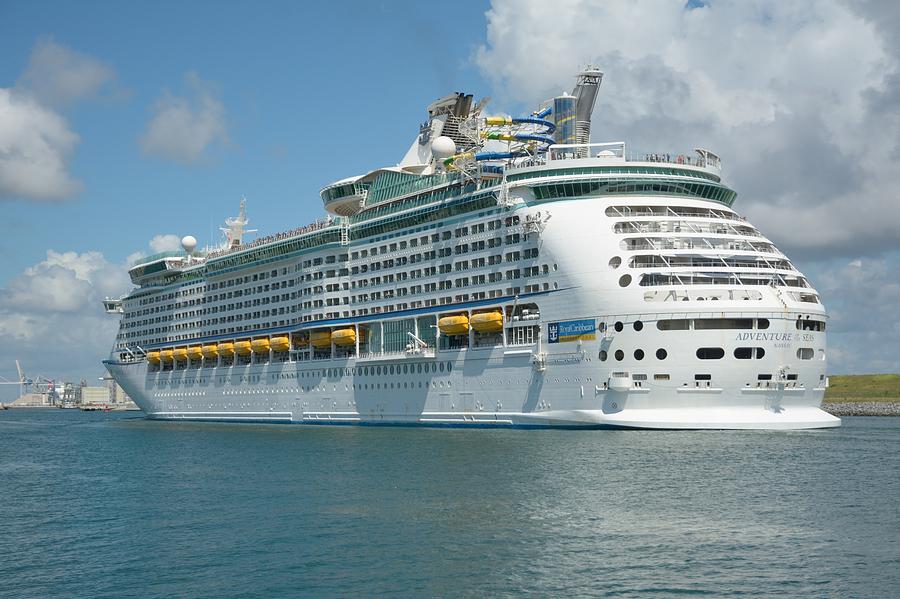 Adventure of the Seas in Port  Photograph by Bradford Martin