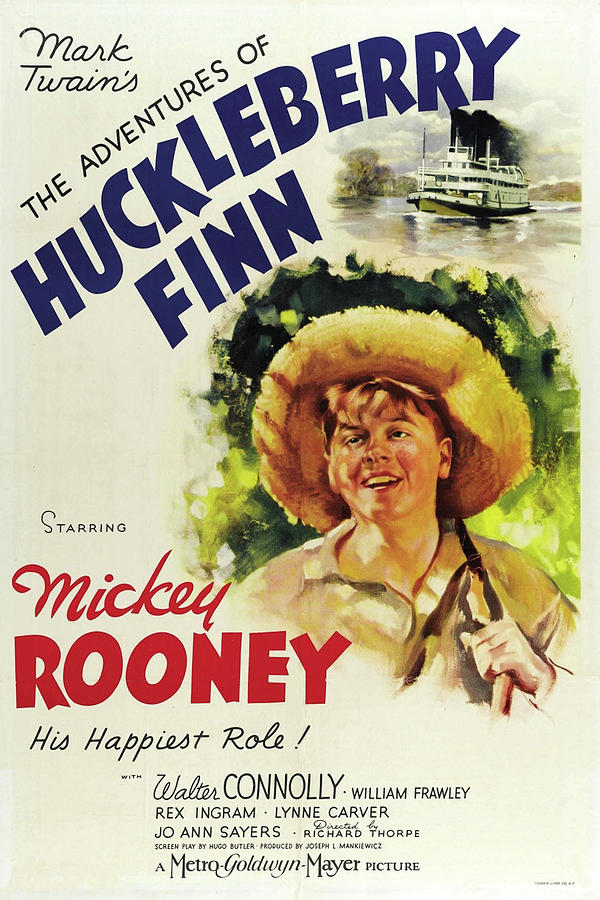 Adventures Of Huckleberry Finn 2 Mixed Media by Movie Poster Prints