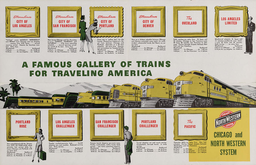 Gallery of Train Travel   Photograph by Chicago and North Western Historical Society