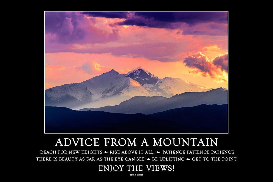 Advice From A Mountain Photograph By Teri Virbickis